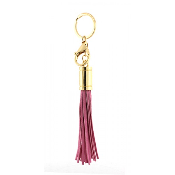 Key Chain - Leather Tassel - Pink - KC-YQ006PK